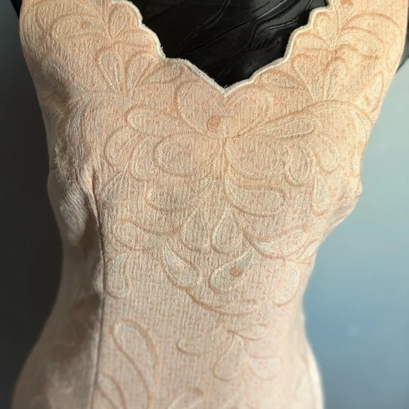 Antonio Melani Blush Scalloped Sheath Dress Size 2 - Picture 3 of 8